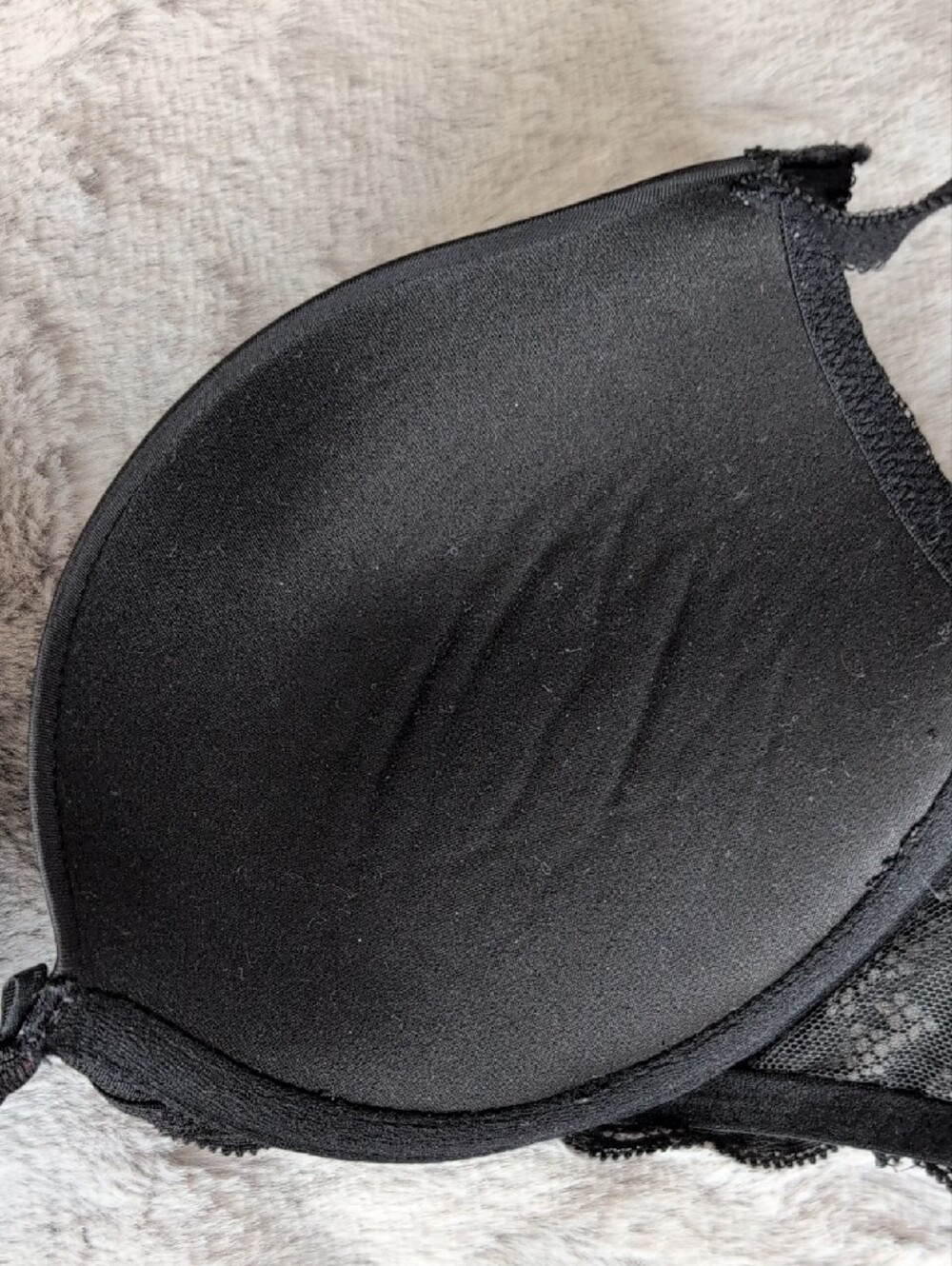 Victoria's Secret Dreams Angels Black Lace Push-Up Bra - Picture 14 of 16
